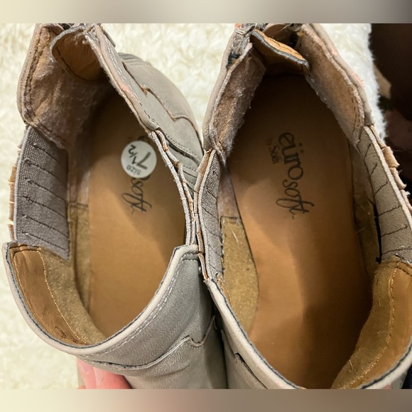 Eurosoft Softt Adalene Block Heel Zip Western Cowgirl Booties Boots Sz 7.5 - Picture 6 of 10